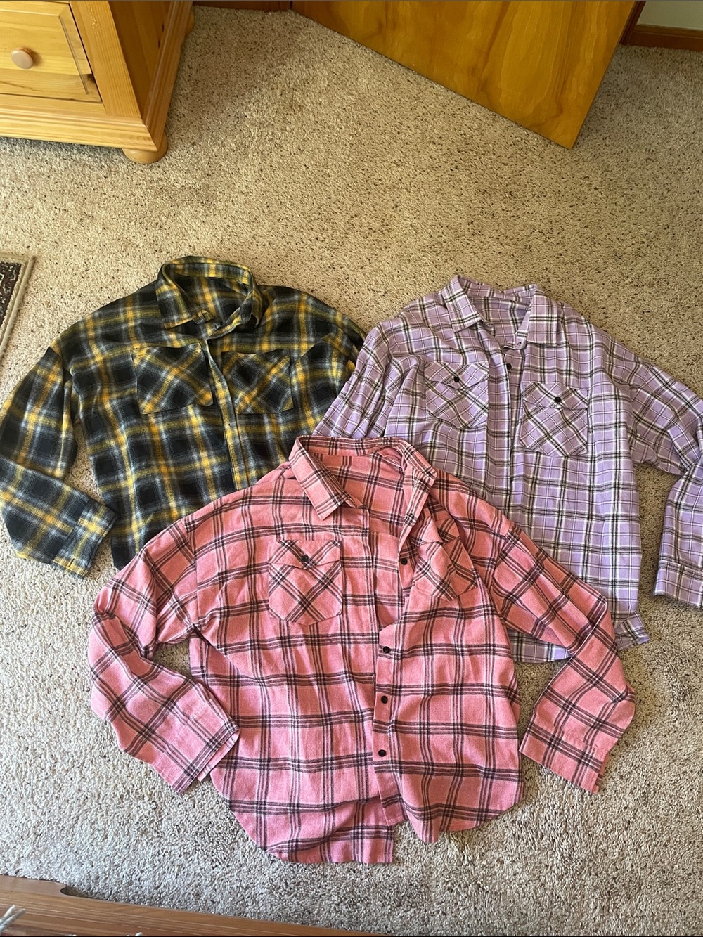 2XL women’s polyester flannel type shirt bundle
